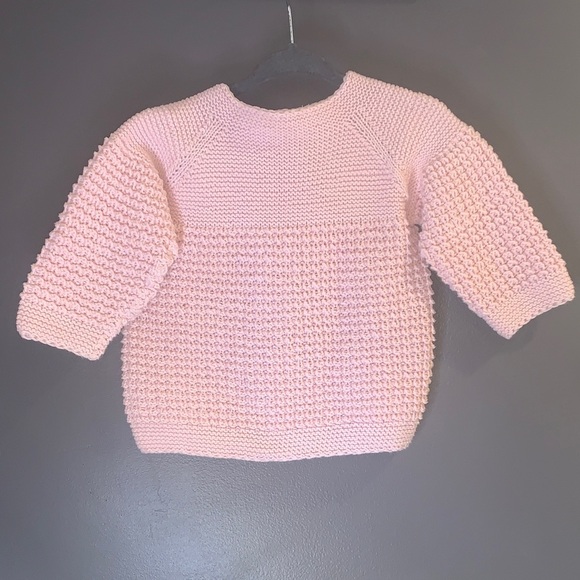 Pink Knit Kids Cardigan size 12M - Picture 3 of 4